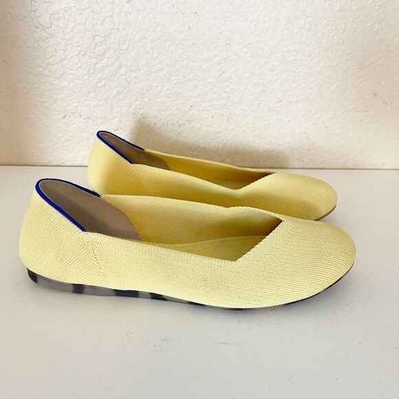 Rothy’s Women's pastel butter Yellow Round Toe Flats Women’s Size US 9 - Picture 5 of 11